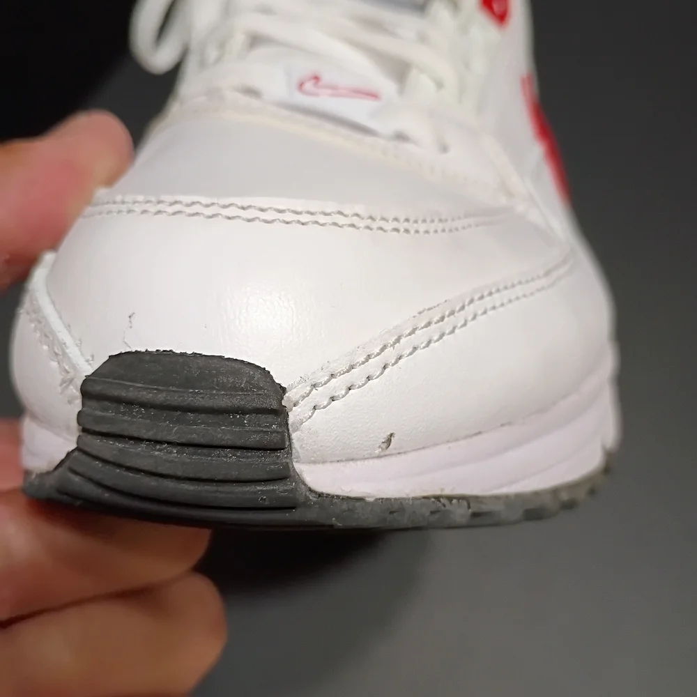 Nike Air Max LTD 3 Men's Casual White/University Red & Black Sneakers - Picture 9 of 14